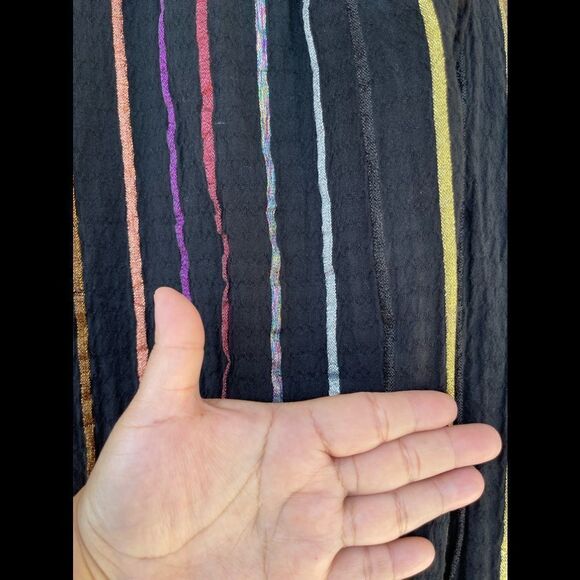 ACE & JIG METALLIC STRIPE TOP BLOUSE XS - Picture 9 of 10